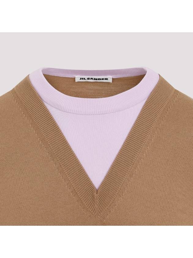 24FW Sweater J22GP0213 J14717 243 WALNUT - JIL SANDER - BALAAN 4