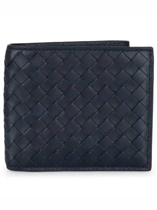 Intrecciato Weaving Half Wallet Navy - BOTTEGA VENETA - BALAAN 2