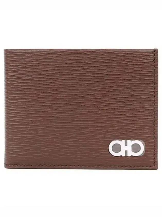 Gancini Half Wallet Brown - SALVATORE FERRAGAMO - BALAAN 2