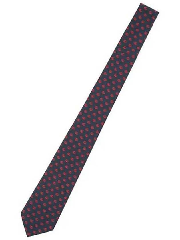 Men's Double G Silk Tie Red Blue - GUCCI - BALAAN 2