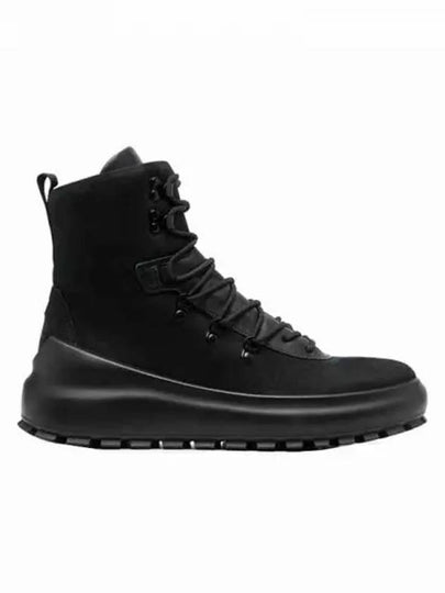 Hiking Leather Walker Boots Black - STONE ISLAND - BALAAN 2