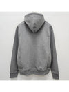 Heart Small Logo Hoodie Grey - AMI - BALAAN 3