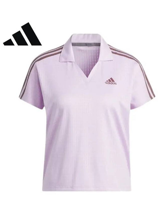 HG6944 Women’s 3 Stripe Short Sleeve T-Shirt - ADIDAS GOLF - BALAAN 1