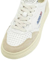 Women's Medalist Leather Low Top Sneakers White Beige - AUTRY - BALAAN 8