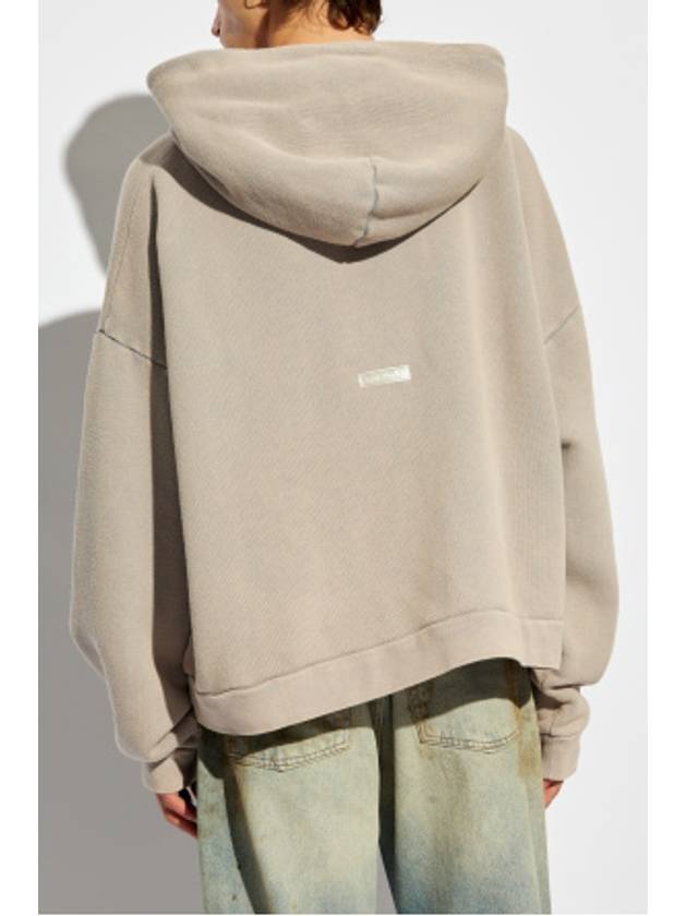 Logo Patch Hoodie Dusty Purple - ACNE STUDIOS - BALAAN 5