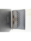 Flap silver plated black lambskin clutch season 24th unit A82683 - CHANEL - BALAAN 2