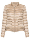 Lans Logo Patch Short Down Padding Beige - MONCLER - BALAAN 1