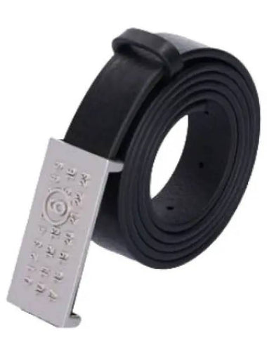 MM6 Numeric Logo Signature Belt Black - MAISON MARGIELA - BALAAN 1