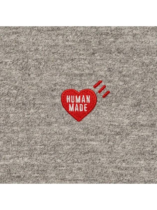 Heart badge short sleeve t shirt gray HM28CS030 - HUMAN MADE - BALAAN 4