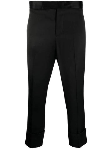 Sapio Satin-Finish Cropped Tailored Trousers - SAPIO - BALAAN 1