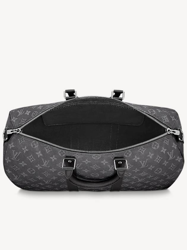 Keepall 45 Bandouliere Monogram Eclipse Duffel Bag Grey - LOUIS VUITTON - BALAAN 7