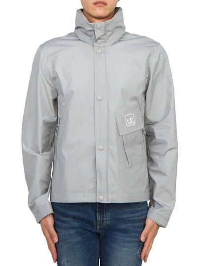 Metropolis Series HyST Stand Collar Zip Up Jacket Grey - CP COMPANY - BALAAN 2