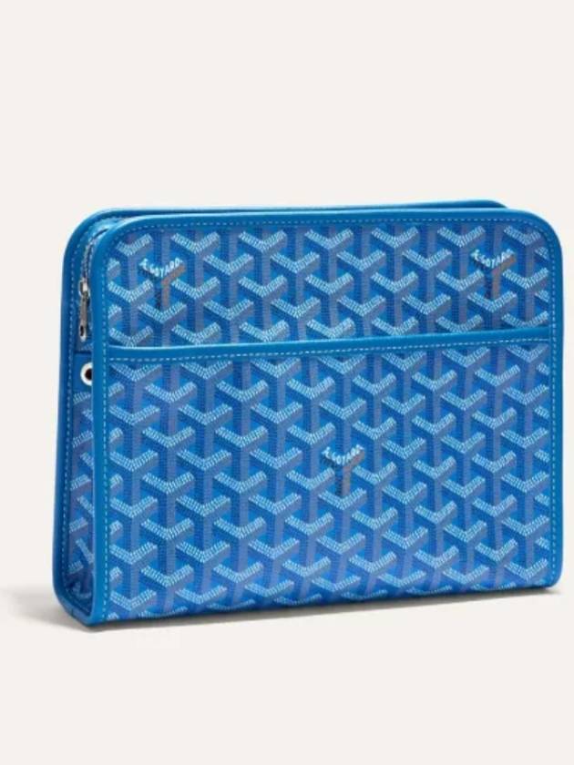 Jouvence MM Toiletry Clutch Bag Blue - GOYARD - BALAAN 2