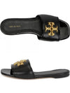 Eleanor Slippers Black - TORY BURCH - BALAAN 2