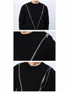 Zipper Knit Top Black - BALMAIN - BALAAN 5