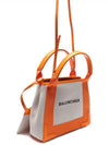 Cabas XS Tote Bag Natural Pop Orange - BALENCIAGA - BALAAN 4