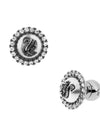 Iconic Swan Pearl Rhodium Stud Earrings Silver - SWAROVSKI - BALAAN 4