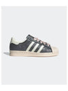 Superstar 82 Leather Low Top Sneakers Black Wonder Quartz - ADIDAS - BALAAN 2