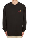 American Script Long Sleeve T-Shirt Black - CARHARTT WIP - BALAAN 2