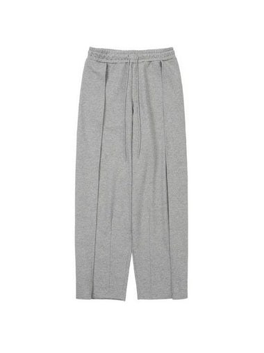 one tuck track pants melange gray - AJOBYAJO - BALAAN 1