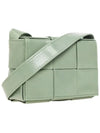 Cassette Small Leather Cross Bag Sage Green - BOTTEGA VENETA - BALAAN 5