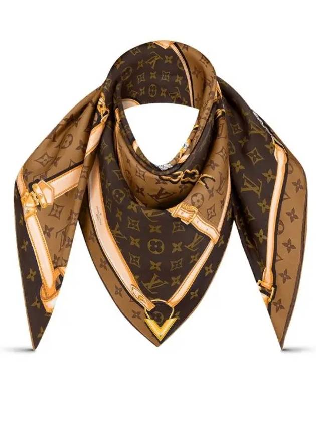 Confidential Monogram Scarf Brown - LOUIS VUITTON - BALAAN 5