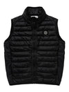 Kids Loom Woven Chambers R Nylon Down Vest Black - STONE ISLAND - BALAAN 2