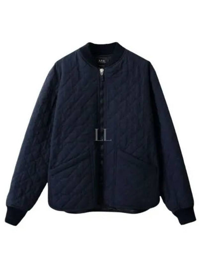 Men's Arcade Quilted Bomber Jacket Navy - A.P.C. - BALAAN 2