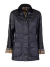 Beadnell Wax Zip-up Jacket Dark Navy - BARBOUR - BALAAN 2