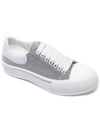 Plimsol Glitter Low Top Sneakers Grey - ALEXANDER MCQUEEN - BALAAN 4