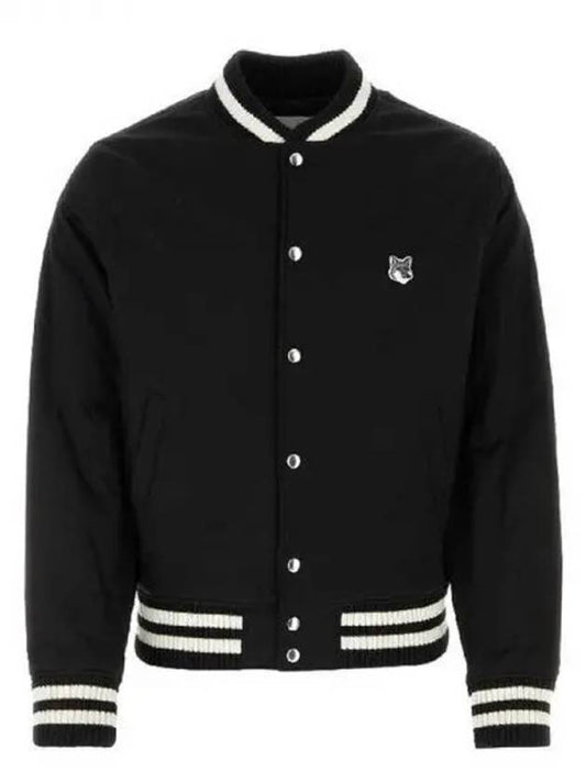 Cotton Satin Teddy Jacket Black - MAISON KITSUNE - BALAAN 2