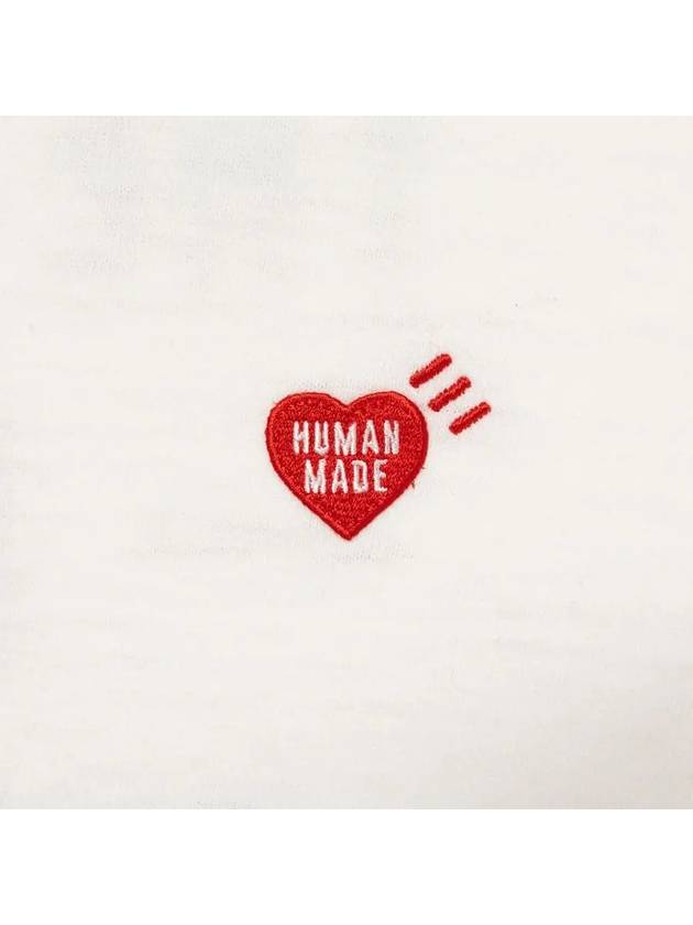 Heart badge short sleeve t shirt white HM28CS030 - HUMAN MADE - BALAAN 4