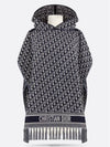 Oblique Hoodie Poncho Cotton Navy Blue - DIOR - BALAAN 2