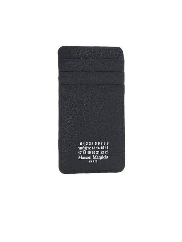 4 Stitch Leather Card Wallet Black - MAISON MARGIELA - BALAAN 4