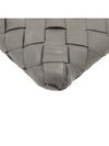 Deep Gray Calfskin Intrecciato Weaving Half Zip Pouch Clutch - BOTTEGA VENETA - BALAAN 7