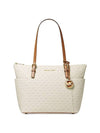 Jet Set Signature Logo Pendant Tote Bag Vanilla - MICHAEL KORS - BALAAN 1