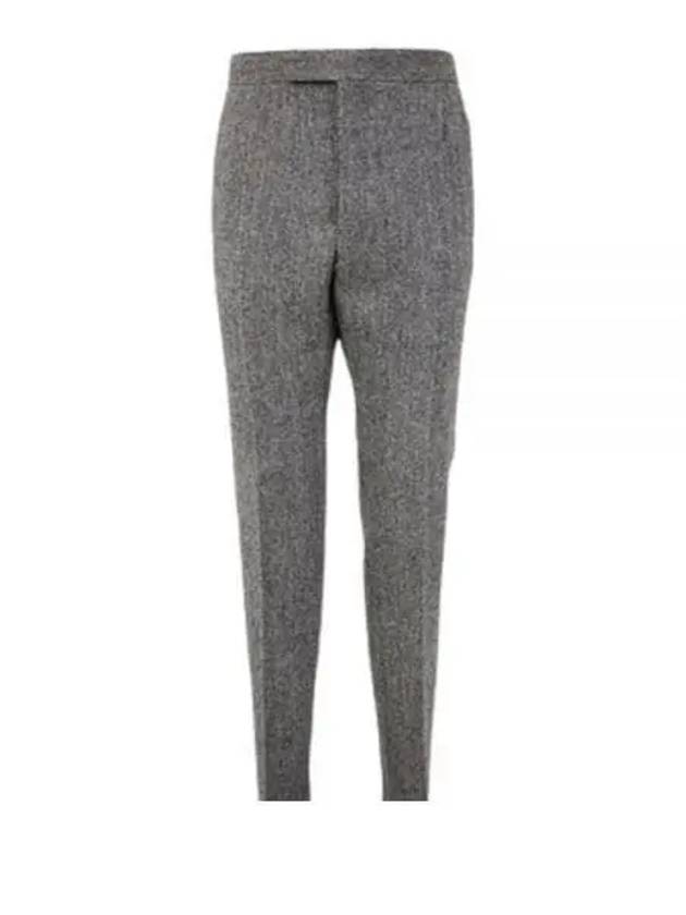 Men's Herringbone Backstrap Straight Pants Grey - THOM BROWNE - BALAAN 2