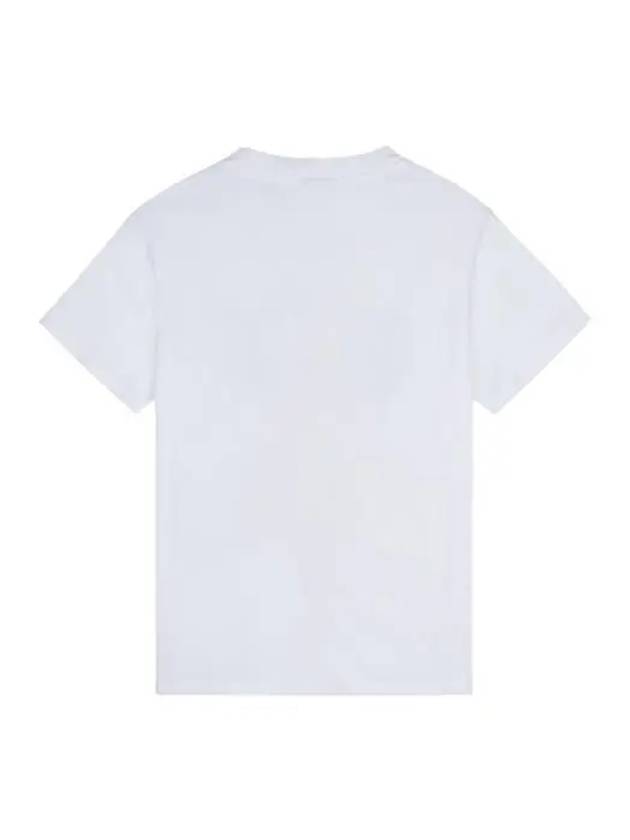 Ganni Bunny Basic Cotton Jersey Short Sleeve T-Shirt Bright White - GANNI - BALAAN 3