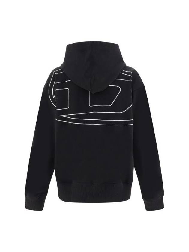 S Macs Megoval D Hoodie Black - DIESEL - BALAAN 3