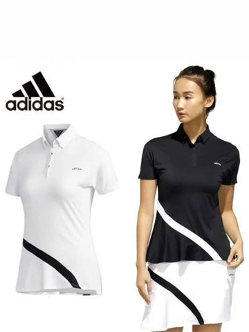 Adipure Frill Women s Short Sleeve T Shirt FJ1775 FJ1776 FJ1777 Domestic Product GQG022081776919 - ADIDAS GOLF - BALAAN 1