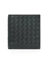 Intrecciato Small Folder Half Wallet Dark Grey - BOTTEGA VENETA - BALAAN 3