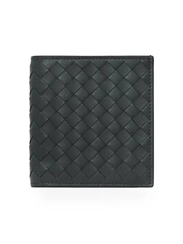 Intrecciato Small Folder Half Wallet Dark Grey - BOTTEGA VENETA - BALAAN 2