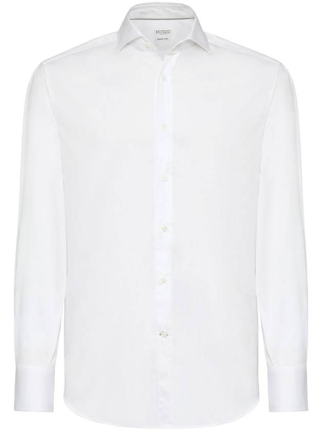 23 ss Shirt WITH Spread Collar M0UC40028 C159 BIANCO B0170006843 - BRUNELLO CUCINELLI - BALAAN 2