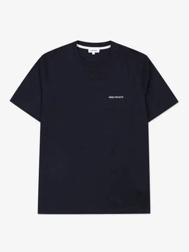 Johannes Standard Logo Short Sleeve T Shirt Dark Navy N0106067004 - NORSE PROJECTS - BALAAN 1