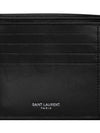 Tiny Cassandre East West Wallet in Matte Leather Black - SAINT LAURENT - BALAAN 7