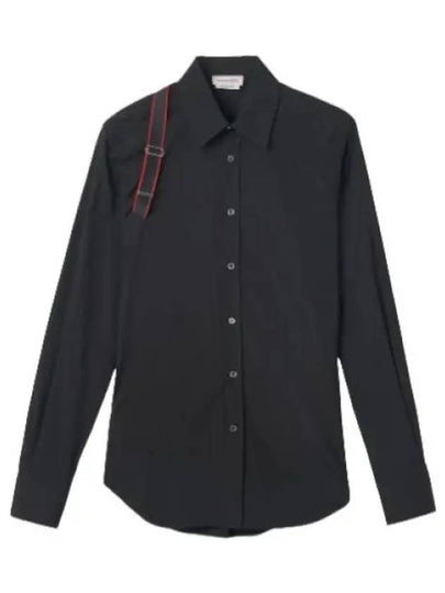 Men's Harness Patch Long Sleeve Shirt Black - ALEXANDER MCQUEEN - BALAAN 2