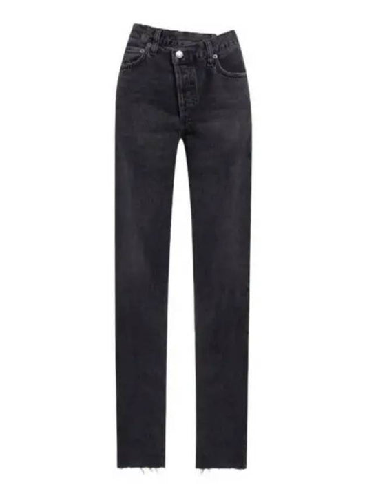 Crisscross Straight Jeans Black - AGOLDE - BALAAN 2