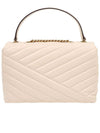 Kira Chevron Convertible Strap Small Shoulder Bag New Cream - TORY BURCH - BALAAN 3