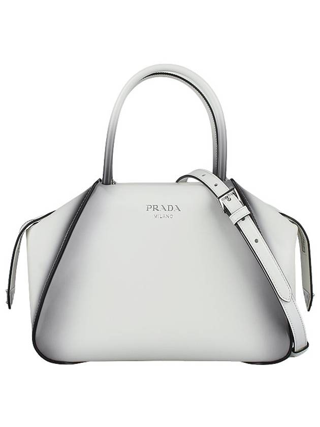 Brushed Supernova Hand Shoulder Bag White - PRADA - BALAAN 2