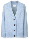 Botanical Dyed V-Neck Knit Cardigan Pale Blue - MAISON MARGIELA - BALAAN 2